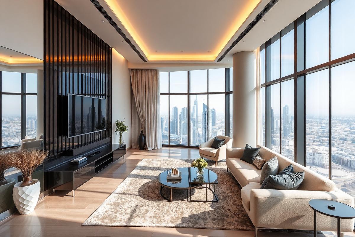 Modern 2BR Apartment with Skyline View